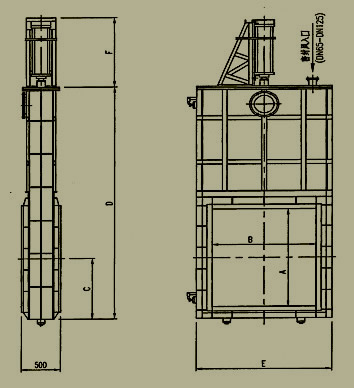 双插板气动隔绝门